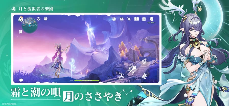 月夜のフィールド